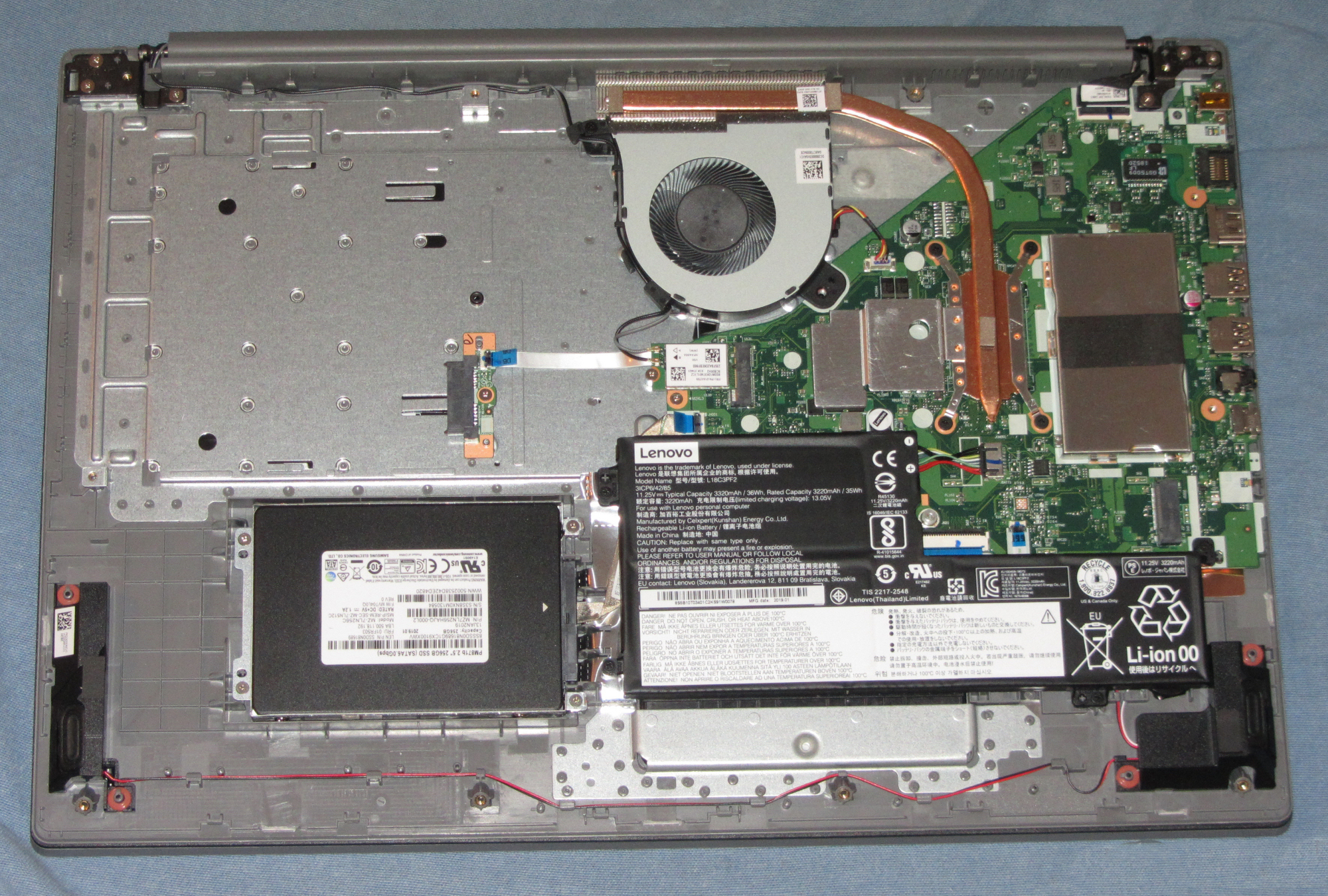 How to replace and fix Lenovo IdeaPad L340-15API, L340-15IRH, L340-15IWL, L340-17API, L340-17IWL, L340E-15IRH, L340E-15IRH, power backlit US keyboard blue (Lenovo Ideapad L340-17API-81LY0004GE)